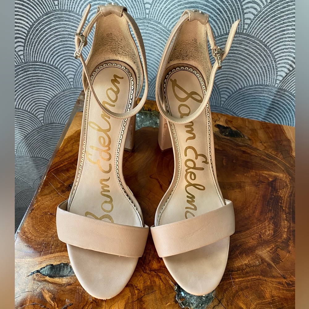 Sam Edelman Nude Yaro Block Heel